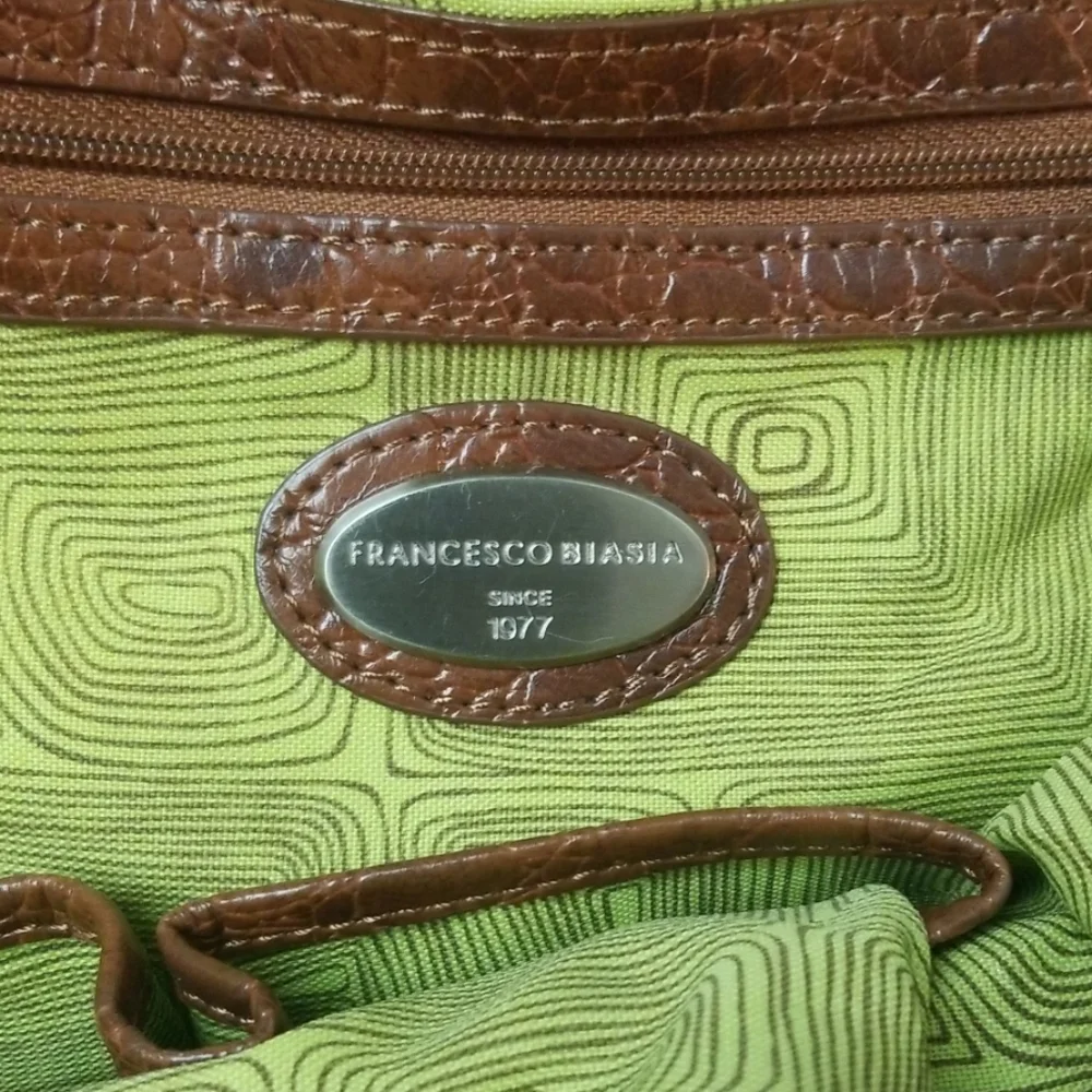 FRANCESCO BIASIA purse Large satchel faux leather